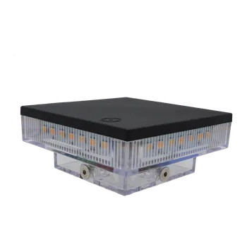 Pohon brány výstražné LED světlo na sloupek 100x100 až 120x120 mm - maják do sloupku, napětí 12-24V AC/DC nebo 230V AC pro oranžové světlo, 12V DC pro bílé světlo