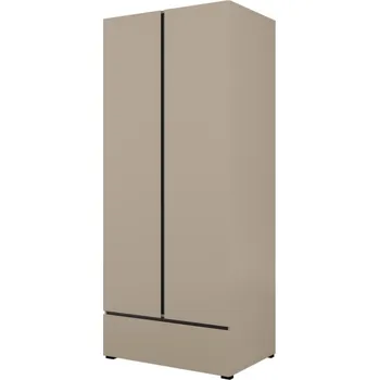 Šatní skříň Skříň BONIFACIO 2D1S, congo/černá + vyzvednutí ZDARMA