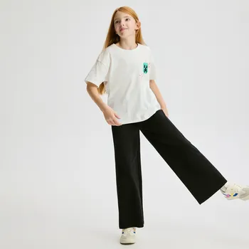 Dětská móda Reserved - Bavlněné kalhoty - černý - 085FG-99X - 085FG-99X-140