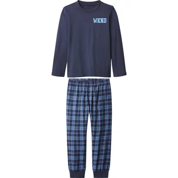 Dětská móda lupilu® Chlapecké pyžamo (navy modrá, 122/128)