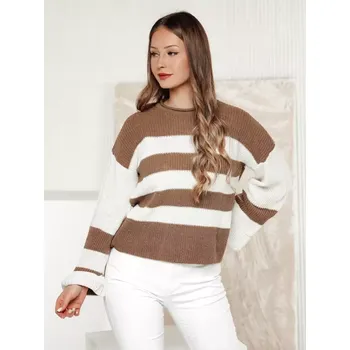 Dámský svetr Dámský svetr DSTREET LINEZZA my2383 VÍCEBAREVNÁ unisize