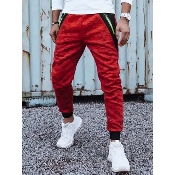 Pánské tepláky DSTREET ux4442 ČERVENÁ M