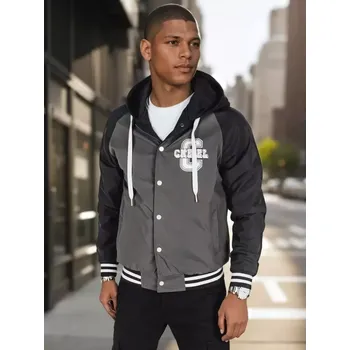 Pánská casual bunda Pánská bunda DSTREET TX5017 SVĚTLE ŠEDÁ XL