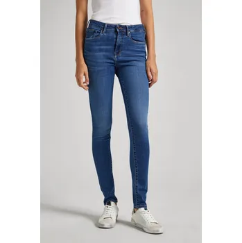 Dámské džíny Pepe Jeans Dámské džíny SKINNY JEANS HW Barva: denim (odpovídá obrázku), Velikost: W24 L32