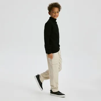 Reserved - Bavlněné kalhoty cargo - béžová - 120FI-08X - 120FI-08X-128