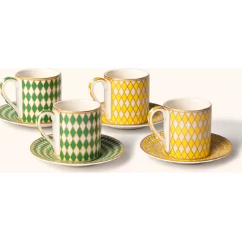 Sada nádobí Pols Potten Chess espresso šálky, sada 4 ks