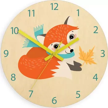 Hodiny Dětské nástěnné hodiny Ami Liška 30 cm vícebarevné