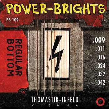 Struna pro kytaru a smyčcový nástroj Thomastik Power Brights PB109 Struny pro elektrickou kytaru