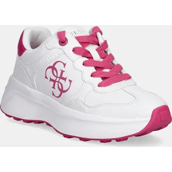 Pánské tenisky Tenisky Guess LUCKEI bílá barva, FLPLUC ELE12 FLPLUC.ELE12.WHIFU 00X, EUR 36