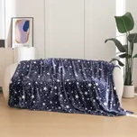 Mikroplyšová deka STARLIGHT, tmavě modrá 150 x 200 cm