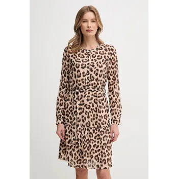 Dámské šaty Šaty OUI béžová barva, midi, 91807 82A, vel. 40