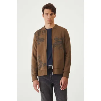 Pánská mikina Mikina Medicine pánská, hnědá barva, s potiskem RW24.BLM301 88X, vel. S