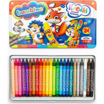 Voskovky Bambino 24 barev