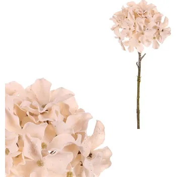 umělá květina Autronic Hortenzie - umělá řezaná květina, krémová, sada 6 ks