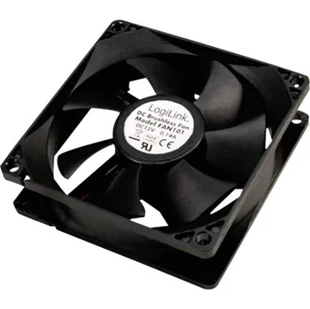 Počítač LogiLink FAN101 PC větrák s krytem černá (š x v x h) 80 x 80 x 25 mm