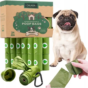 sáček na exkrement Sáčky na psí exkrementy bio sáčky biologicky rozložitelné pro hovínka 360 ks + POUZDRO