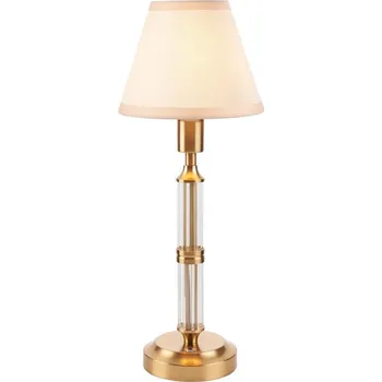 Lampička Endon 114849 - LED Stm. nabíjecí stolní lampa MORTON LED/1,5W/5V mosaz/béžová