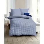 Saténové povlečení KAEPPEL Vichy kostka modrá