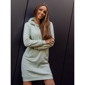 Dámská mikina Mentolová dámská dlouhá mikina s kapucí Bolf YS10005 - M