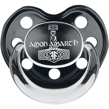 Détský dudlík z Amon Amarth - Metal Kids - Thors Hammer - Deti - černá
