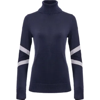 Svetr KJUS Women Retro Patch Sweater Barva: KJUS Navy/Alloy, Velikost: 42, Pohlaví: Dámské