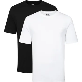 Pánská móda tričko Quiksilver Salt Water 2 Pack - XKKW/Black/White XXL