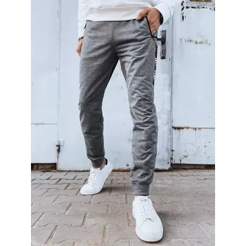Pánské tepláky DSTREET UX4272 SVĚTLE ŠEDÁ XL/XXL
