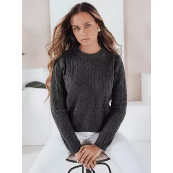 Dámský svetr Dámský svetr DSTREET MY2526 TMAVĚ ŠEDÁ S/M