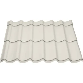 Střecha Lehká střešní ocelová krytina Legos – XENA 1100×3000 mm, bílo-šedá RAL 9002