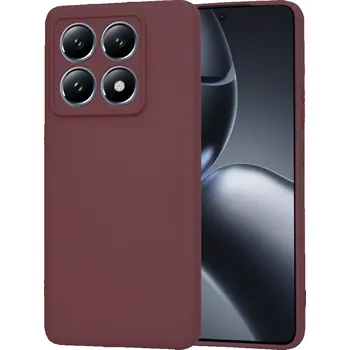 Pouzdro na mobilní telefon Kryt Xiaomi 14T Pro, Techsuit SoftFlex - plum red