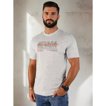 Pánské triko DSTREET RX5436 SVĚTLE ŠEDÁ XXL