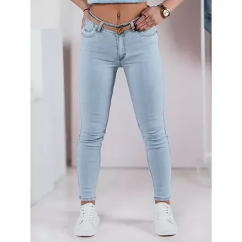 Dámské kalhoty Dámské kalhoty DSTREET UY2369 SVĚTLE MODRÁ S