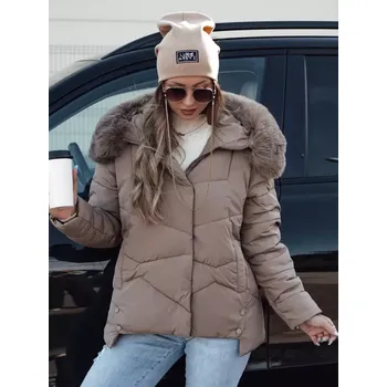 Dámská zimní bunda DSTREET FIXMIX TY4674 BÉŽOVÁ XL
