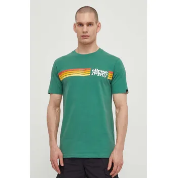 Pánské tričko Bavlněné tričko Ellesse Sorranta T-Shirt SHV20128 zelená 77X, vel. XXL