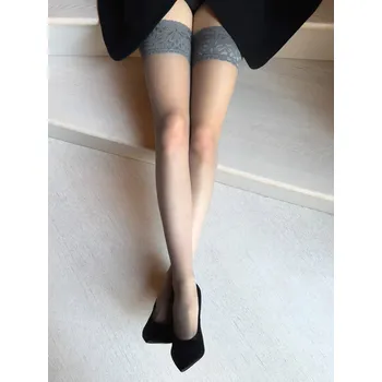 Dámské punčochy Veneziana dámské samodržící punčochy matné 12 DEN velikost 3/4