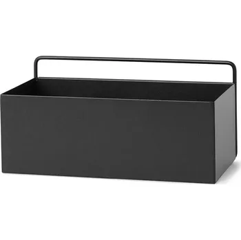 Květináč Nástěnný květináč ferm LIVING Wall Box Rectangle 30,5 x 15 x 15,5 cm 3348 černá 99X