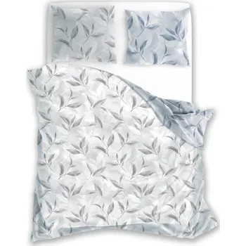 Povlečení Bavlněné povlečení Primavera 003 160x200 cm + 2x 70x80 cm šedé/fialové