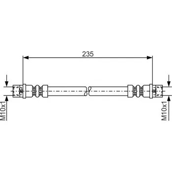 Brzdová hadice Brzdová hadice BOSCH 1 987 481 008
