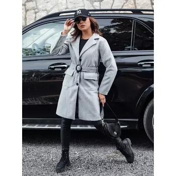 Dámský kabát Dámský kabát DSTREET SCHERMI SVĚTLE ŠEDÁ Universal