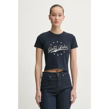 Pánské tričko Tričko Guess Jeans W5RI59.J1314 námořnická modř 59A, vel. XL