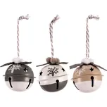 Autronic Rolničky kovové menší - na pověšení, mix 3 barev, cena za balení (12 ks), sada 4 ks