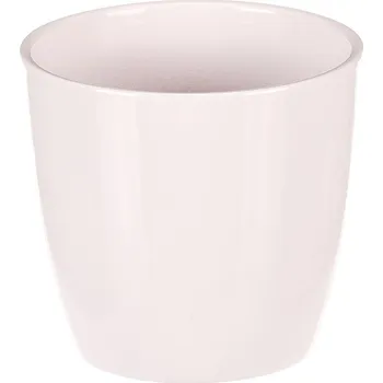 Obal na květináč Autronic Obal na květiny - terakota, pr. 12 cm, barva bílá, sada 6 ks