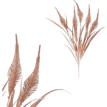 umělá květina Autronic Tráva s klasy - umělý trs, barva hnědá, sada 12 ks