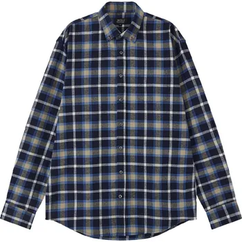 Pánská košile Pánská flanelová košile - Wolf K2451, tmavě modrá Barva: Modrá tmavě, Velikost: M