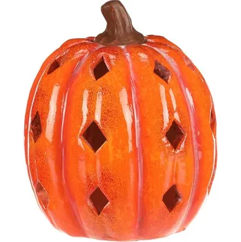 Autronic Dýně s otvory - keramika, LED osvětlení, oranžová, sada 4 ks