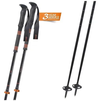 Skialpinistické vybavení Skialpové hole Komperdelll Carbon C.2 Ultralight - černá/oranžová 110-140