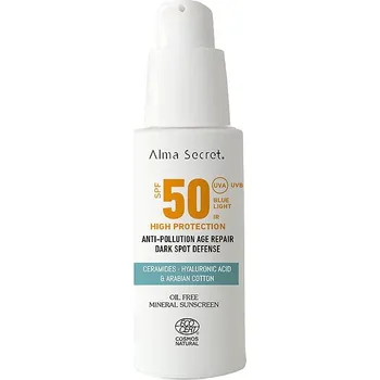 Přípravek na opalování Alma Secret Opalovací krém na obličej SPF 50 - Komplex proti skvrnám 50 ml