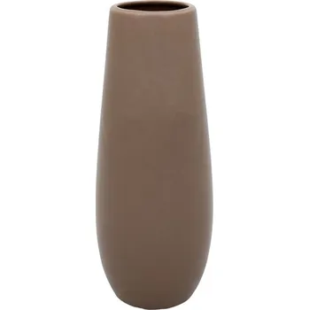 Váza Autronic Váza keramická - mírně zaoblená, barva cappuccino, sada 3 ks