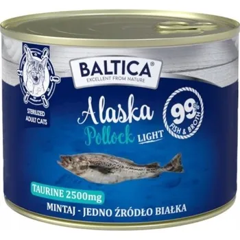 Krmivo pro kočku BALTICA EXCELLENT Treska aljašská LIGHT 185g