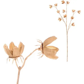 umělá květina Autronic Bavlník kvetoucí - umělý řezaný, barva krémová, sada 6 ks